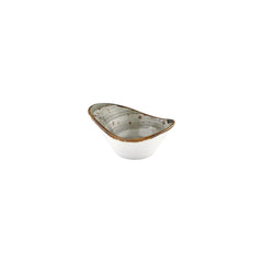 Supreme 7" x 5" x h:0" 12 oz. Organic Gray Vitrified Bowl