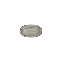 Supreme 7.5" x 4.25" x h:0" Oval Gray Vitrified Platter