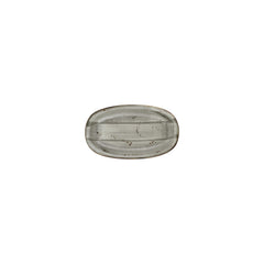 Supreme 7.5" x 4.25" x h:0" Oval Gray Vitrified Platter