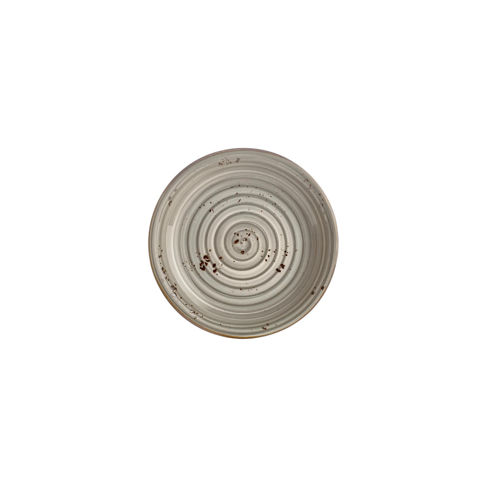Supreme dia.8.25" h:0" 17 oz. Round Gray Vitrified Deep Plate