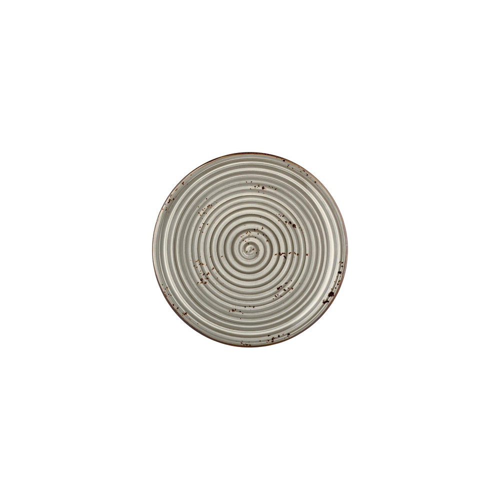 Supreme dia.8.25" Round Gray Vitrified Plate