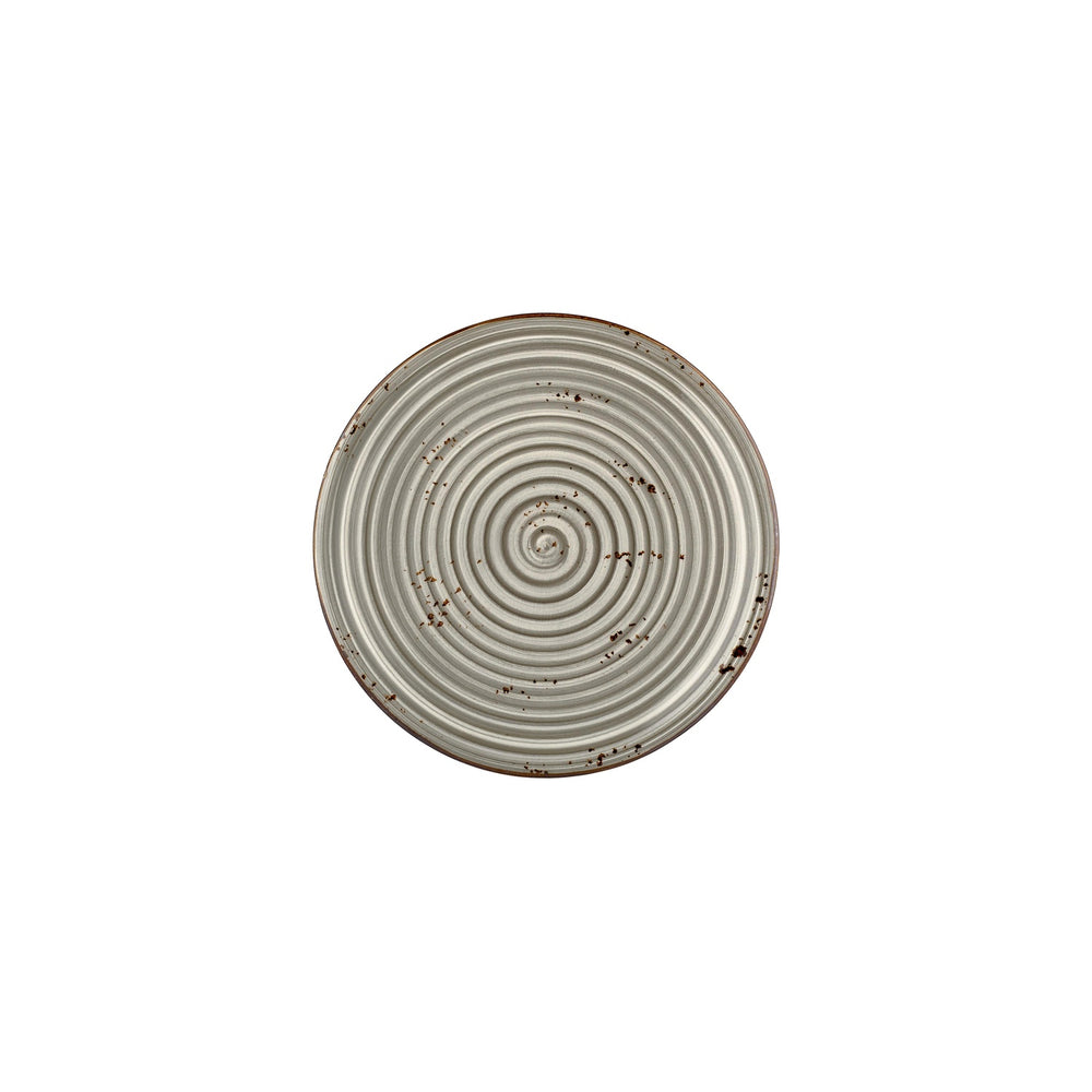 Supreme dia.9" Round Gray Vitrified Plate