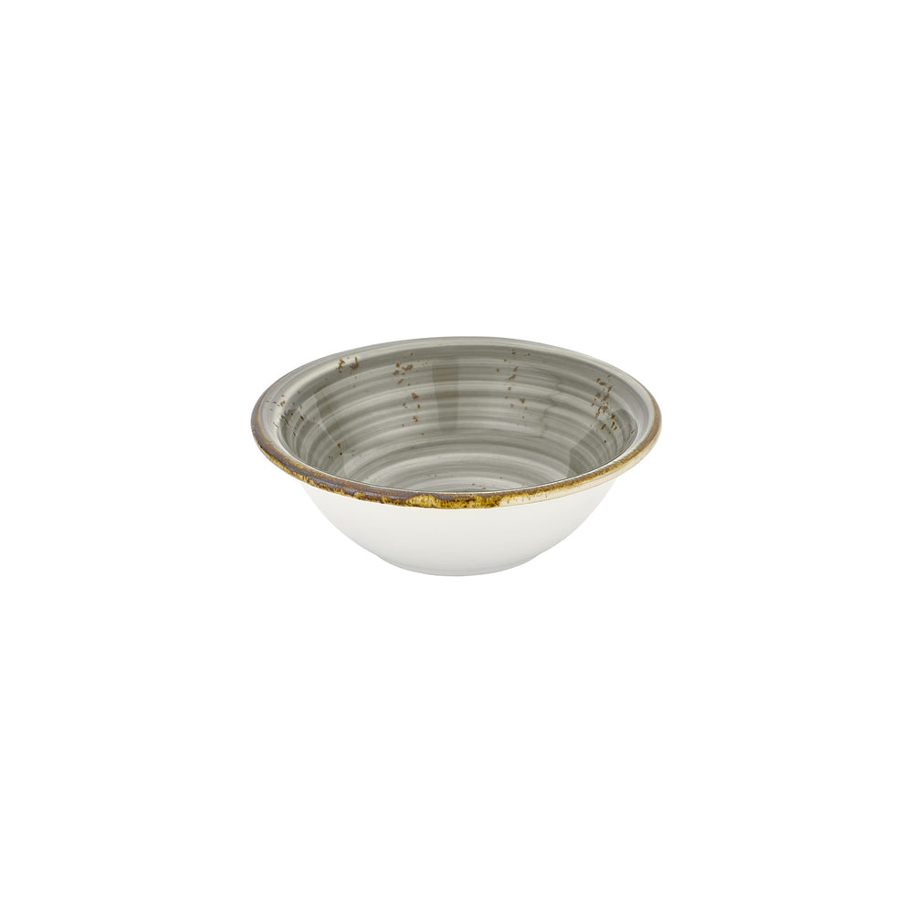 Supreme dia.9.5" h:0" 54 oz. Round Gray Vitrified Bowl