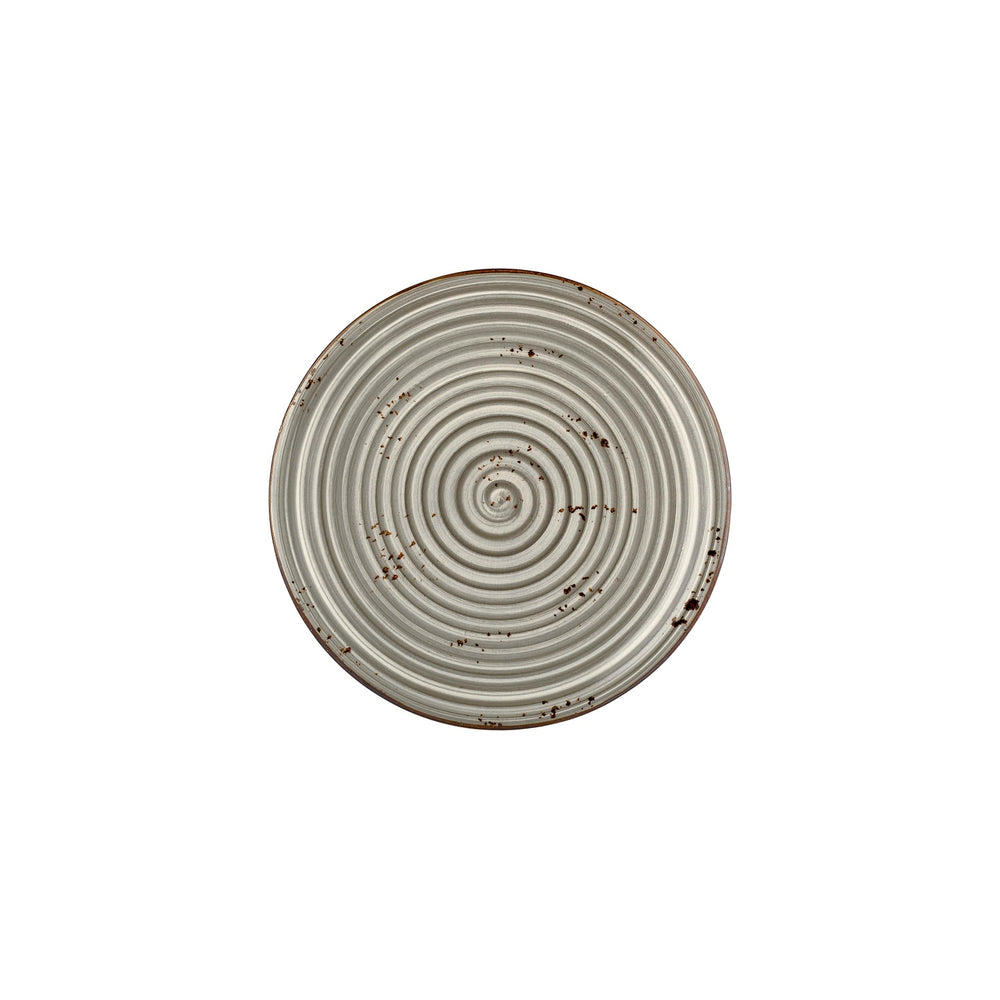 Supreme dia.9.75" Round Gray Vitrified Plate