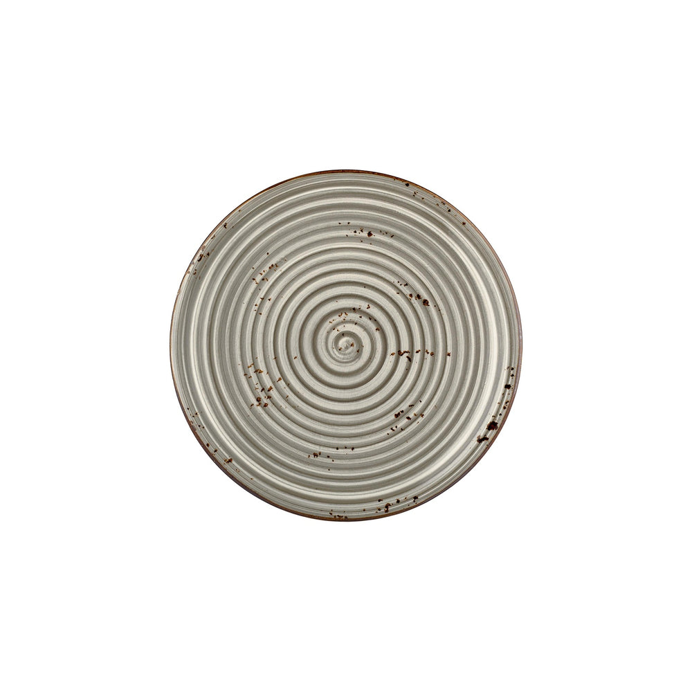 Supreme dia.10.75" Round Gray Vitrified Plate