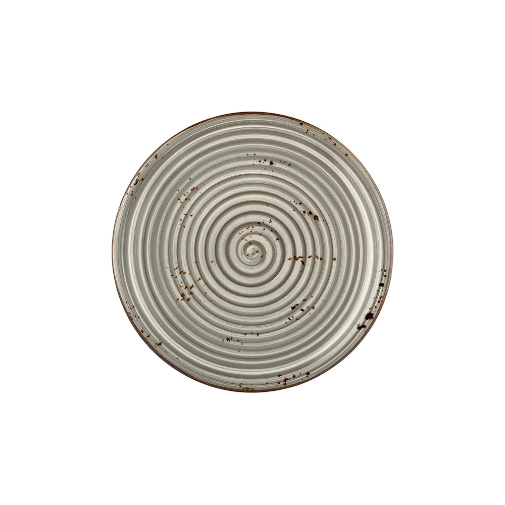 Supreme dia.11.75" Round Gray Vitrified Plate