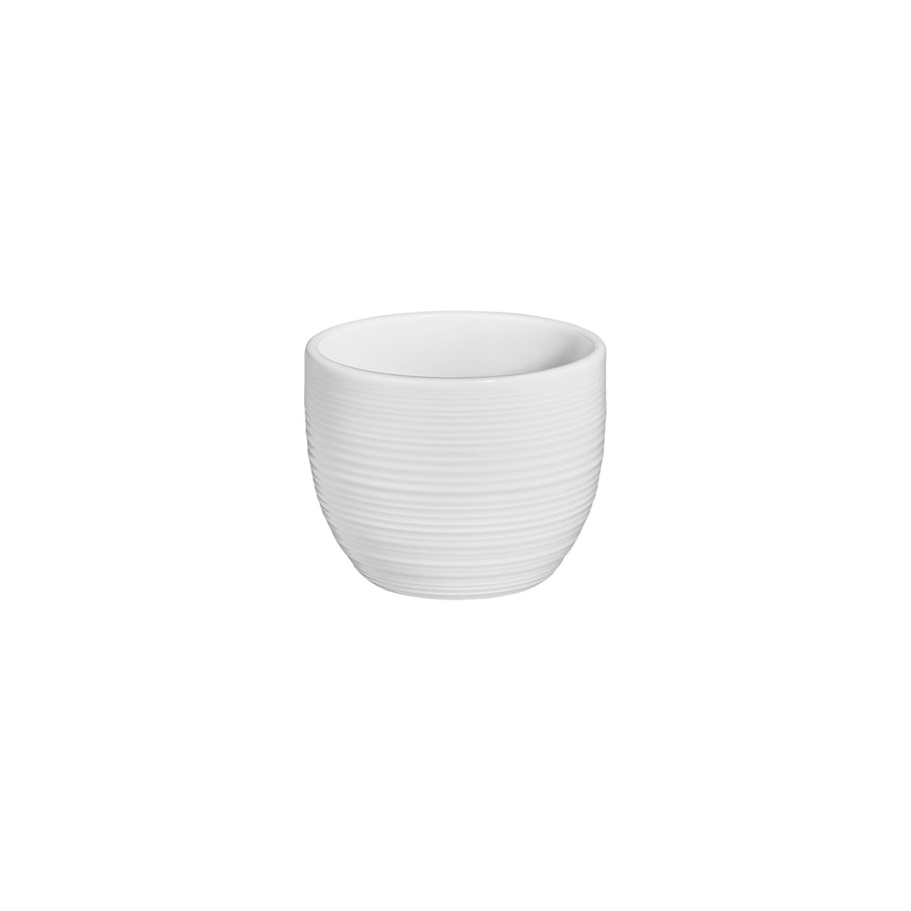 Helix White dia.3.25" h:0" 7 oz. Round Warm White Vitrified Cup