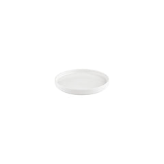 Helix White dia.6.25" Round Warm White Vitrified Plate