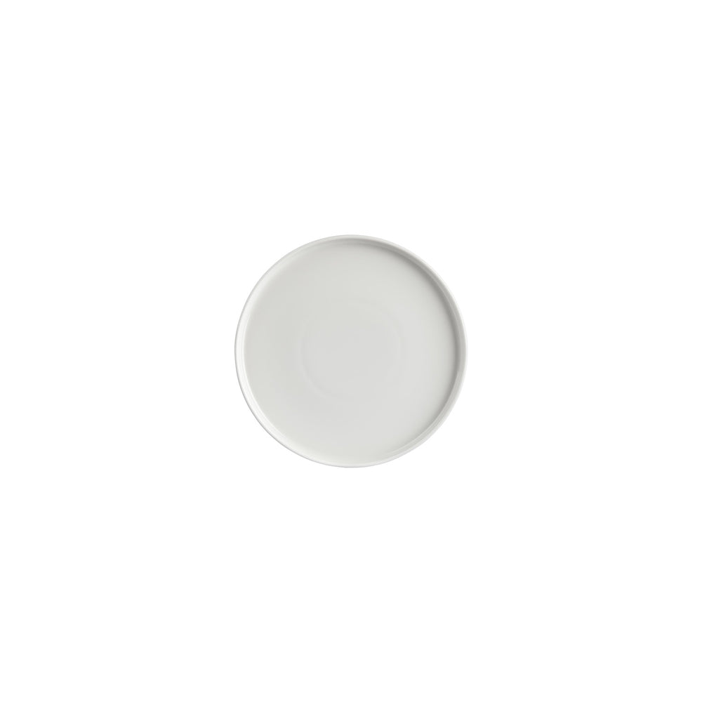 Helix White dia.6.25" Round Warm White Vitrified Plate