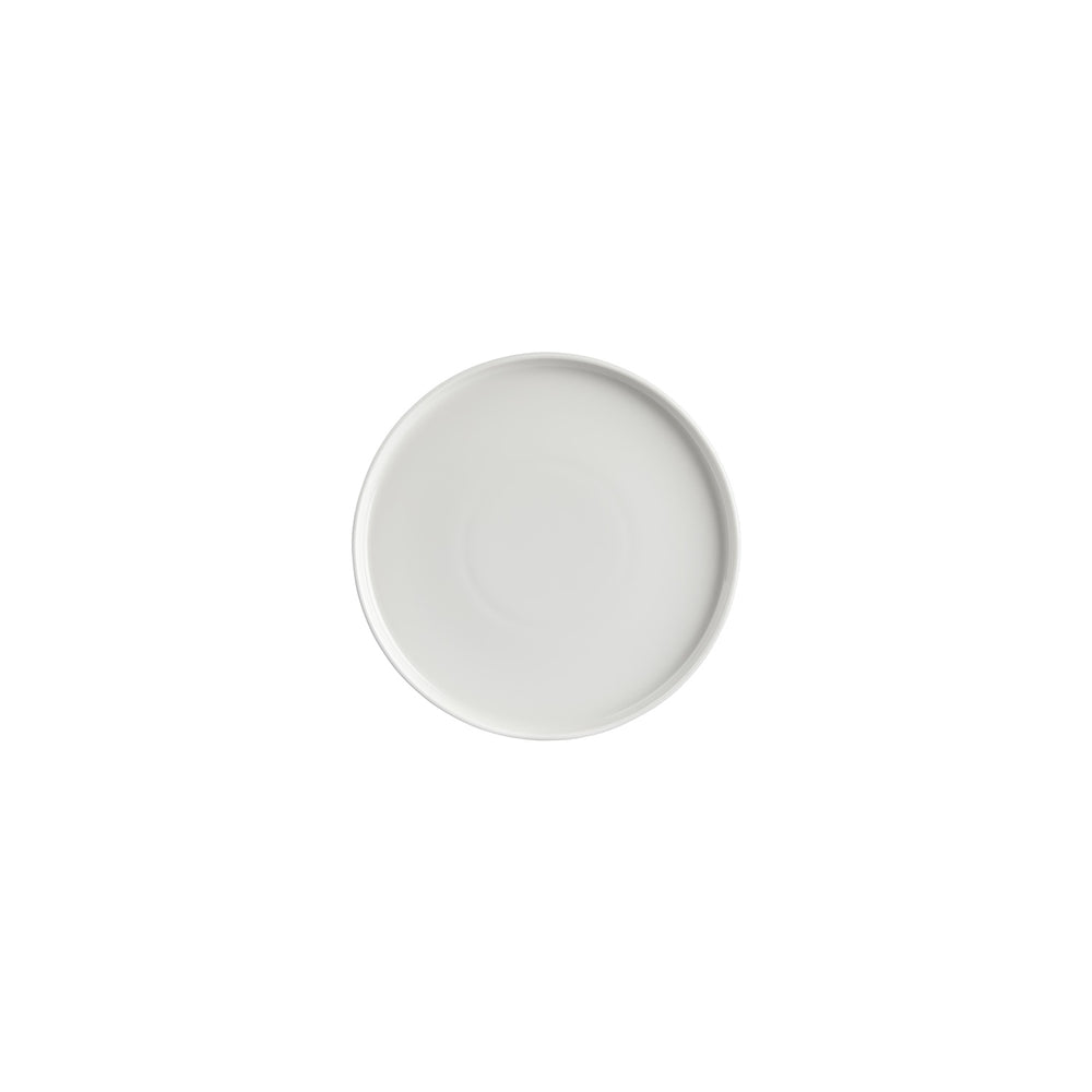 Helix White dia.7.5" Round Warm White Vitrified Plate
