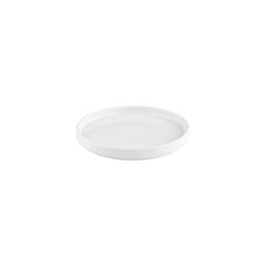 Helix White dia.9" Round Warm White Vitrified Plate