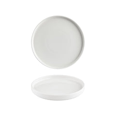 Helix White dia.9.75" Round Warm White Vitrified Plate