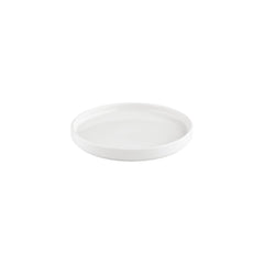Helix White dia.9.75" Round Warm White Vitrified Plate