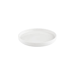 Helix White dia.10.75" Round Warm White Vitrified Plate