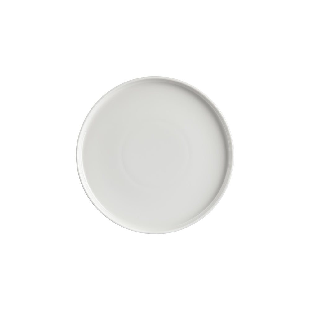 Helix White dia.10.75" Round Warm White Vitrified Plate