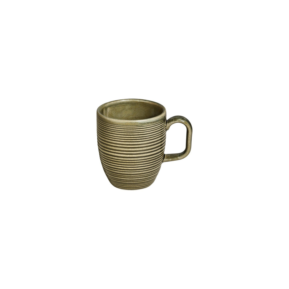 Helix Bamboo dia.3.25" h:0" 11 oz. Round Green Vitrified Mug