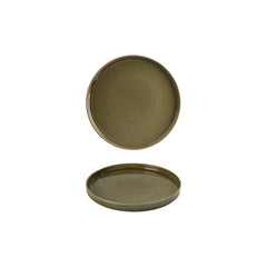 Helix Bamboo dia.7.5" Round Green Vitrified Plate