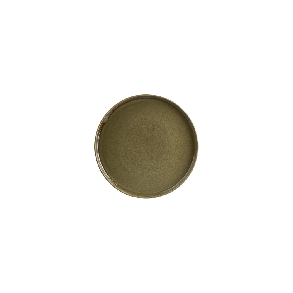 Helix Bamboo dia.7.5" Round Green Vitrified Plate