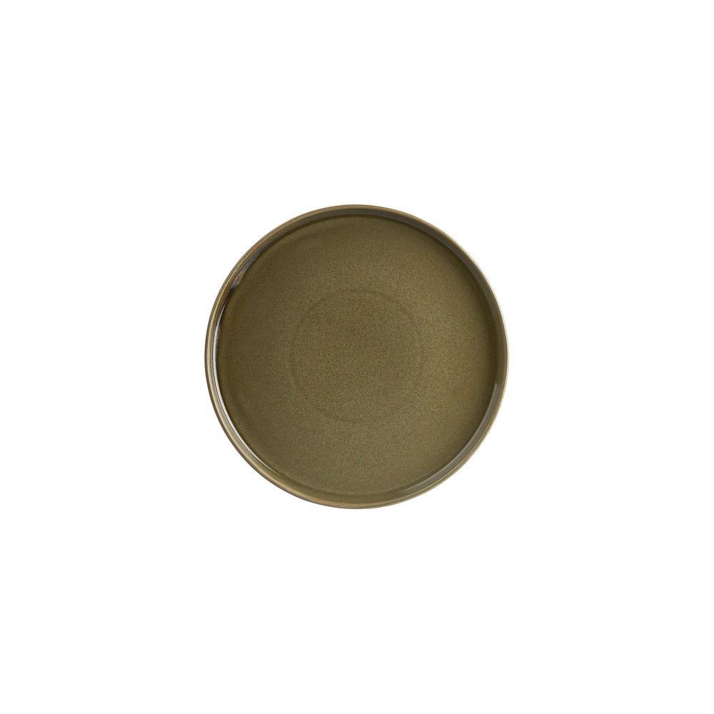 Helix Bamboo dia.9" Round Green Vitrified Plate