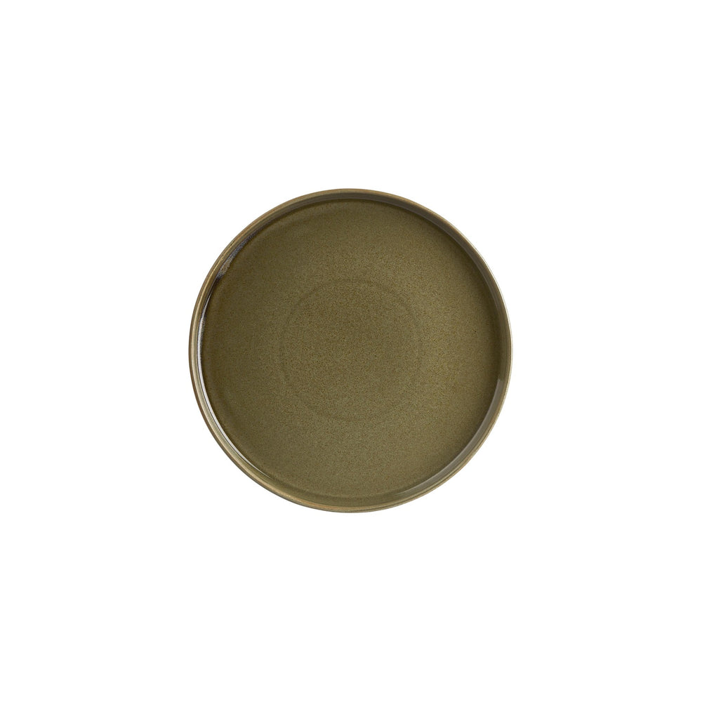 Helix Bamboo dia.9.75" Round Green Vitrified Plate