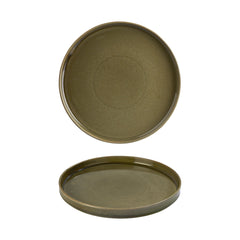 Helix Bamboo dia.10.75" Round Green Vitrified Plate