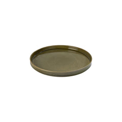 Helix Bamboo dia.10.75" Round Green Vitrified Plate