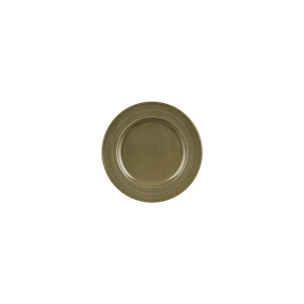Helix Bamboo dia.7" Round Green Vitrified Plate