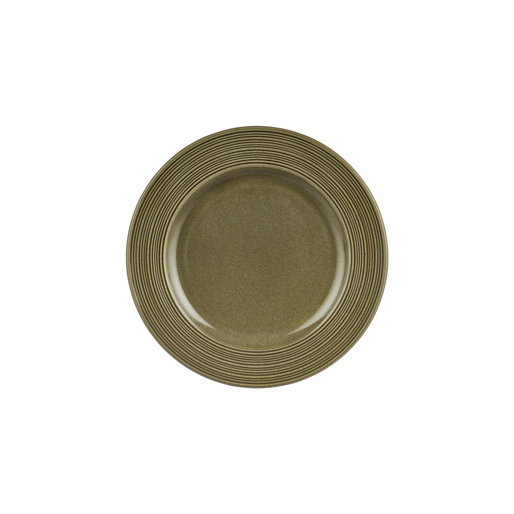 Helix Bamboo dia.10.75" Round Green Vitrified Plate