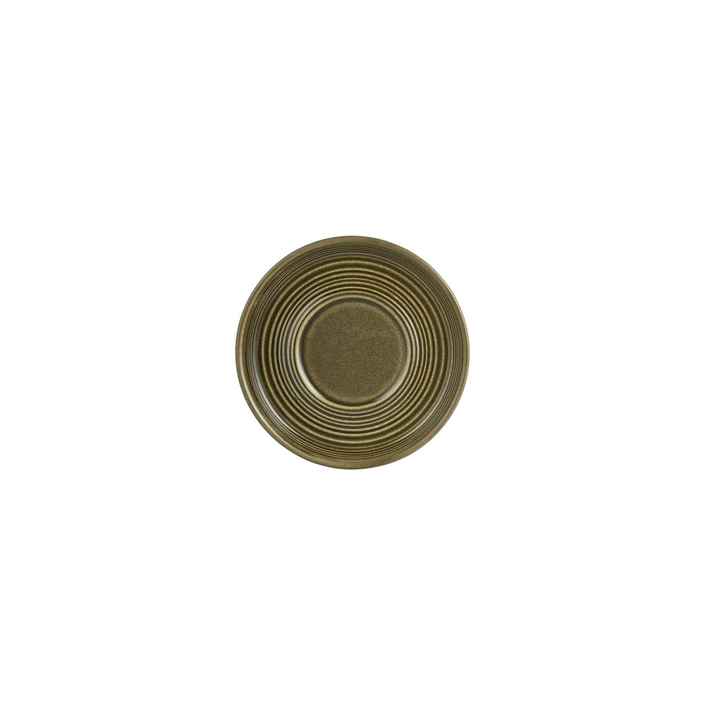 Helix Bamboo dia.6" Round Green Vitrified Saucer