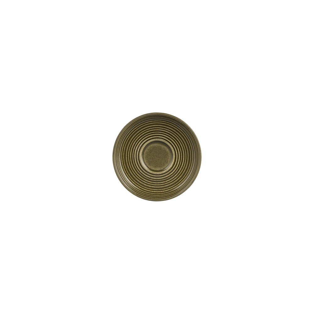 Helix Bamboo dia.5" Round Green Vitrified Saucer