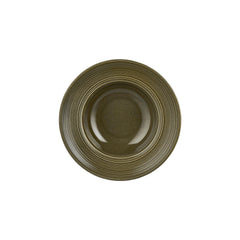 Helix Bamboo dia.10.75" h:0" 17 oz. Round Green Vitrified Deep Plate