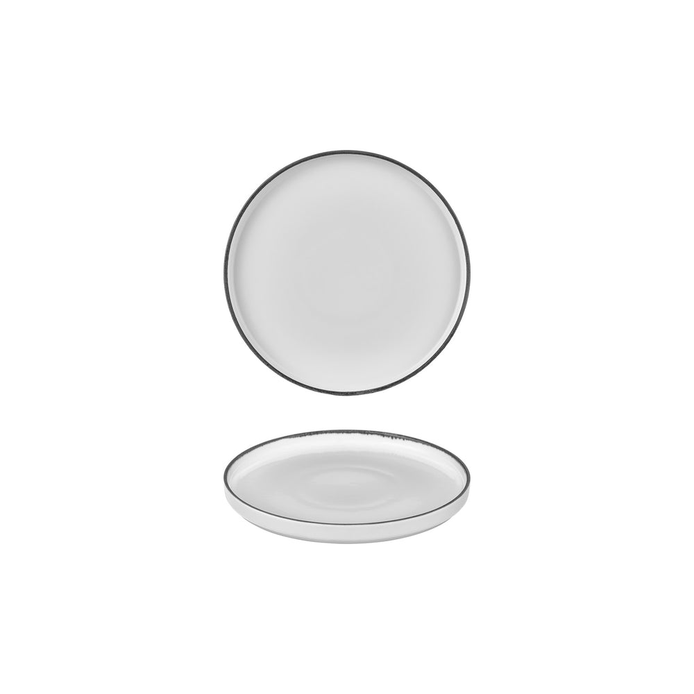 Helix Black dia.7.5" Round Black Vitrified Plate