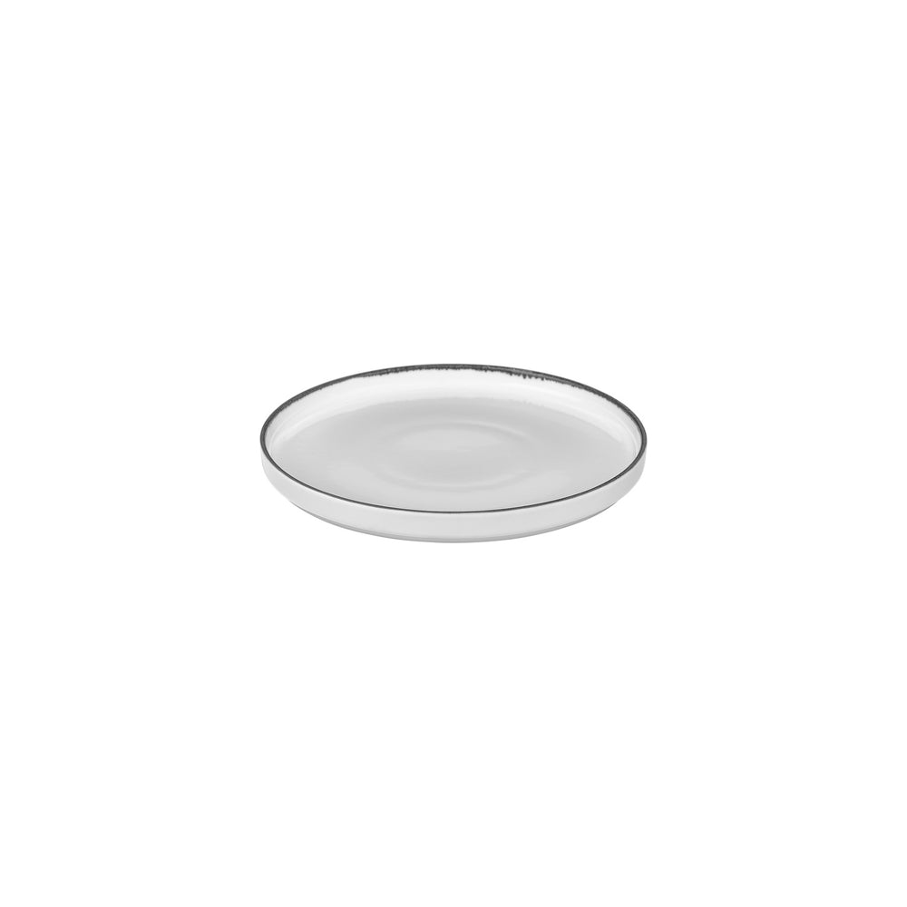 Helix Black dia.9" Round Black Vitrified Plate