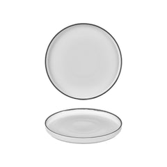 Helix Black dia.9.75" Round Black Vitrified Plate