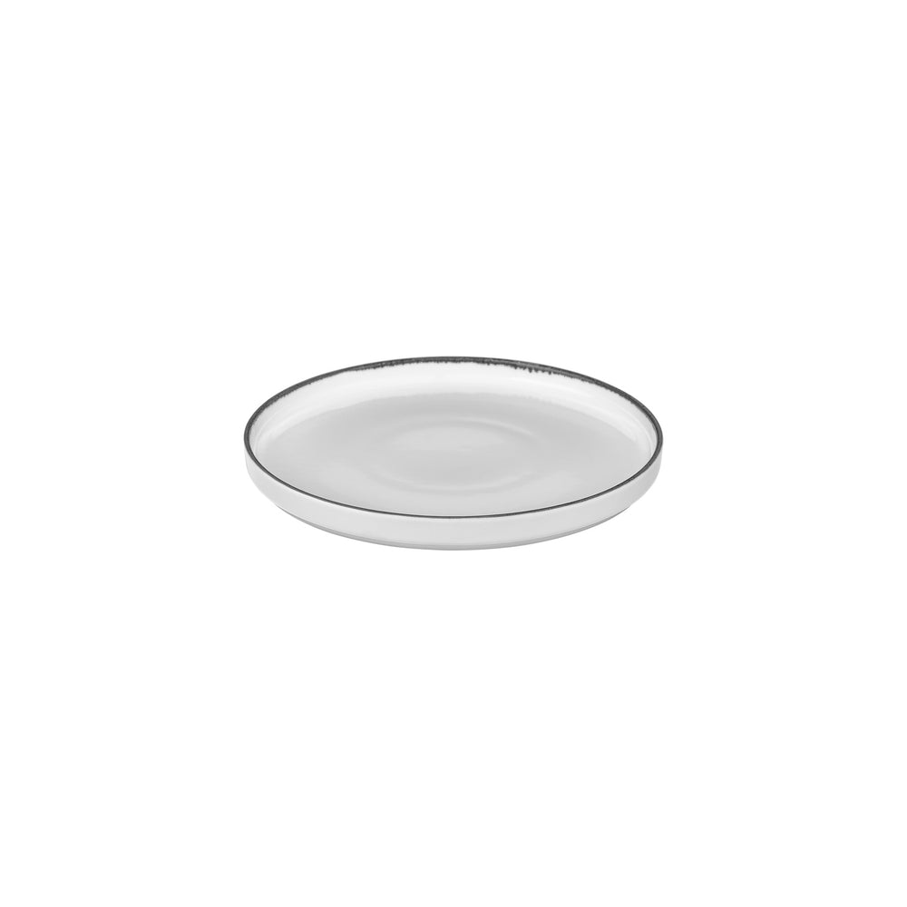 Helix Black dia.9.75" Round Black Vitrified Plate