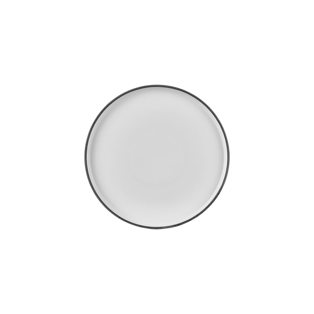Helix Black dia.9.75" Round Black Vitrified Plate