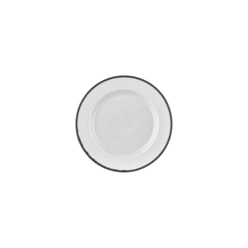 Helix Black dia.8.25" Round Black Vitrified Plate