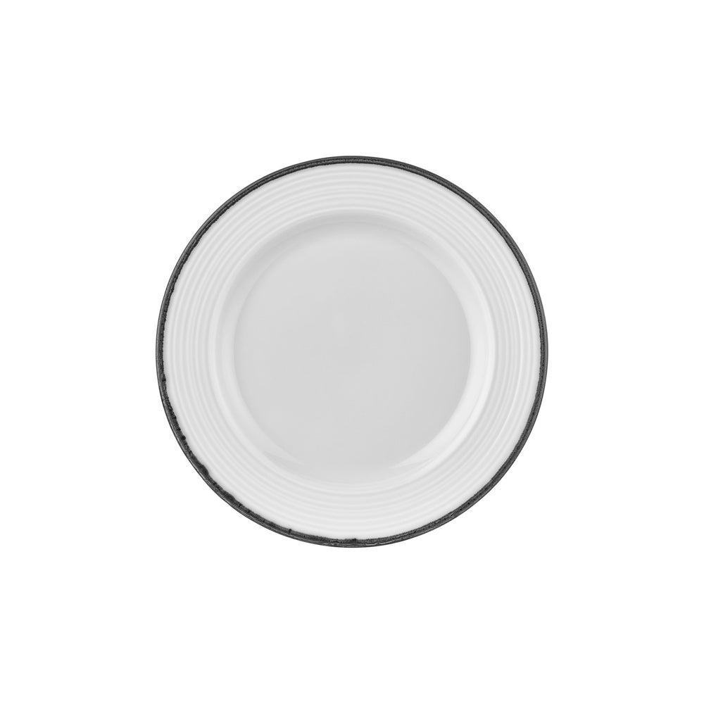 Helix Black dia.11.75" Round Black Vitrified Plate