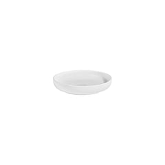 Helix White dia.7.5" h:0" 24 oz. Round Warm White Vitrified Deep Plate