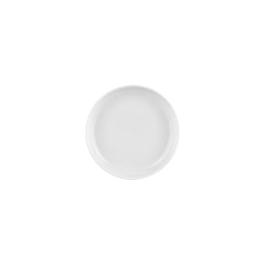 Helix White dia.7.5" h:0" 24 oz. Round Warm White Vitrified Deep Plate