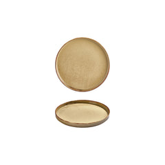 Helix Dune dia.6.25" Round Orange Vitrified Plate