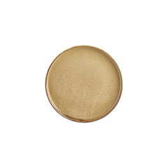 Helix Dune dia.9.75" Round Orange Vitrified Plate