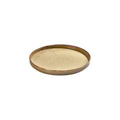 Helix Dune dia.10.75" Round Orange Vitrified Plate