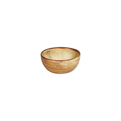 Helix Dune dia.3.75" h:0" 5 oz. Round Orange Vitrified Bowl