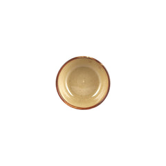 Helix Dune dia.3.75" h:0" 5 oz. Round Orange Vitrified Bowl