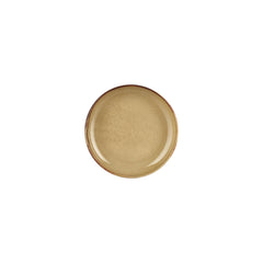 Helix Dune dia.7.5" h:0" 24 oz. Round Orange Vitrified Deep Plate