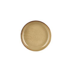 Helix Dune dia.9" h:0" 42 oz. Round Orange Vitrified Deep Plate