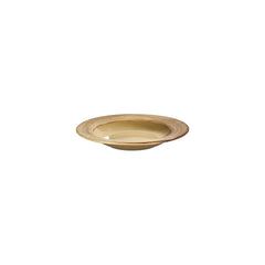 Helix Dune dia.9" h:0" 10 oz. Round Orange Vitrified Deep Plate