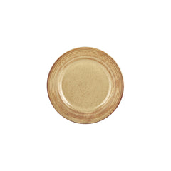 Helix Dune dia.9.5" Round Orange Vitrified Plate