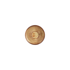 Helix Dune dia.5" Round Orange Vitrified Saucer